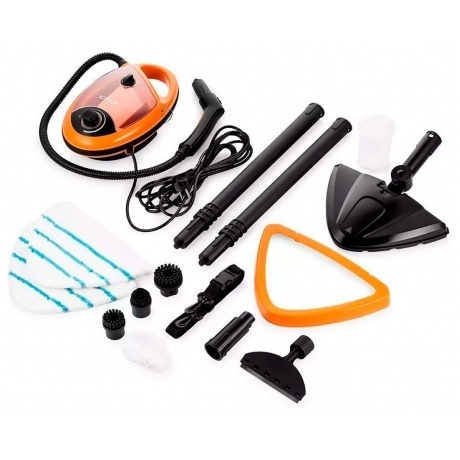 Пароочиститель Kitfort КТ-9158-2 оранжевый - фото 7