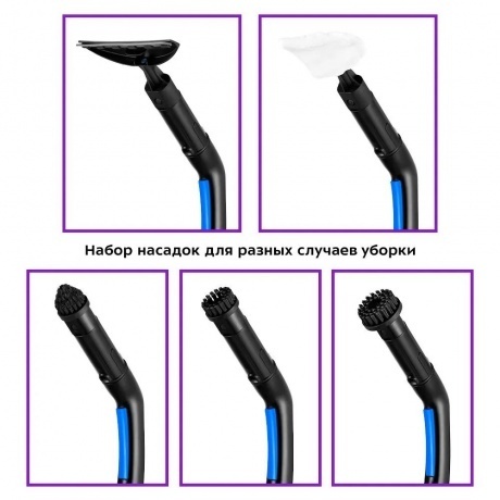 Пароочиститель Kitfort КТ-9158-3 синий - фото 5