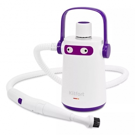 Пароочиститель Kitfort КТ-9109-1 бело-фиолетовый