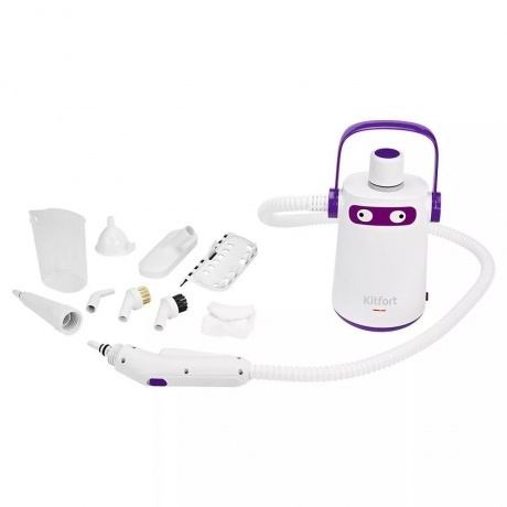 Пароочиститель Kitfort КТ-9109-1 бело-фиолетовый - фото 10