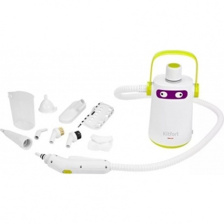 Пароочиститель Kitfort КТ-9109-2 бело-салатовый - фото 7