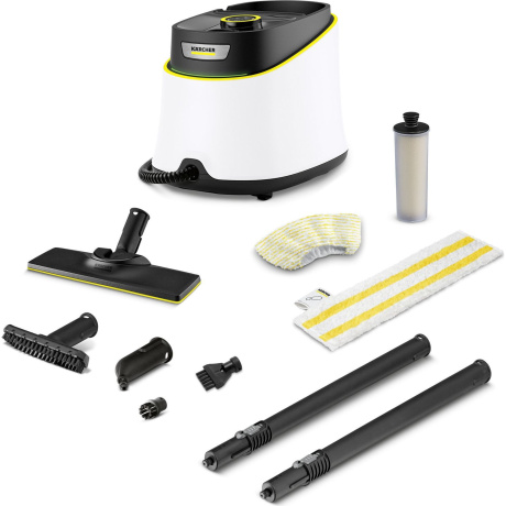 Пароочиститель напольный Karcher EasyFix SC 3 Deluxe 1900Вт белый - фото 1