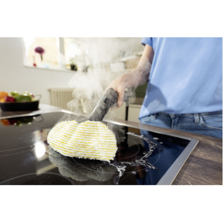 Пароочиститель напольный Karcher EasyFix SC 3 Deluxe 1900Вт белый - фото 7