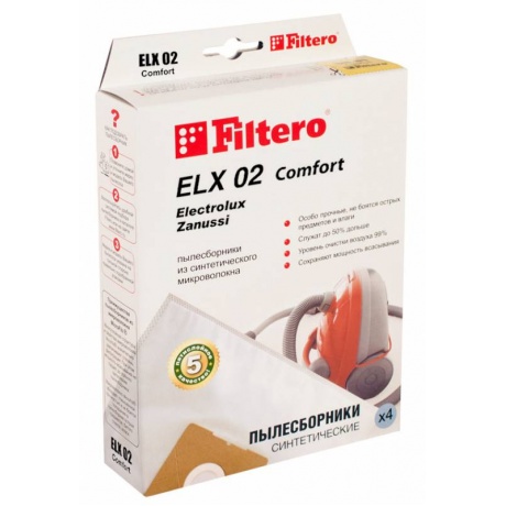 Пылесборники Filtero ELX 02 Comfort пятислойные (4пылесбор.) - фото 2