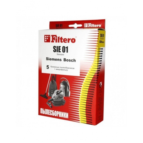 Пылесборники Filtero SIE 01 Standard двухслойные (5пылесбор.+фильтр) - фото 1