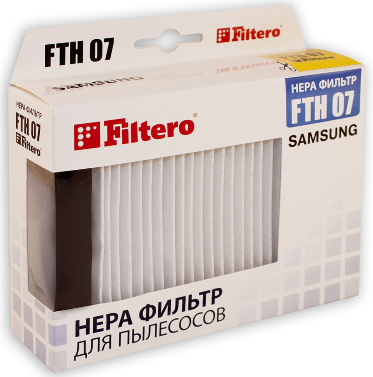 НЕРА-фильтр Filtero FTH 07 (1фильт.) нера фильтр topperr ftl691 1185 1фильт