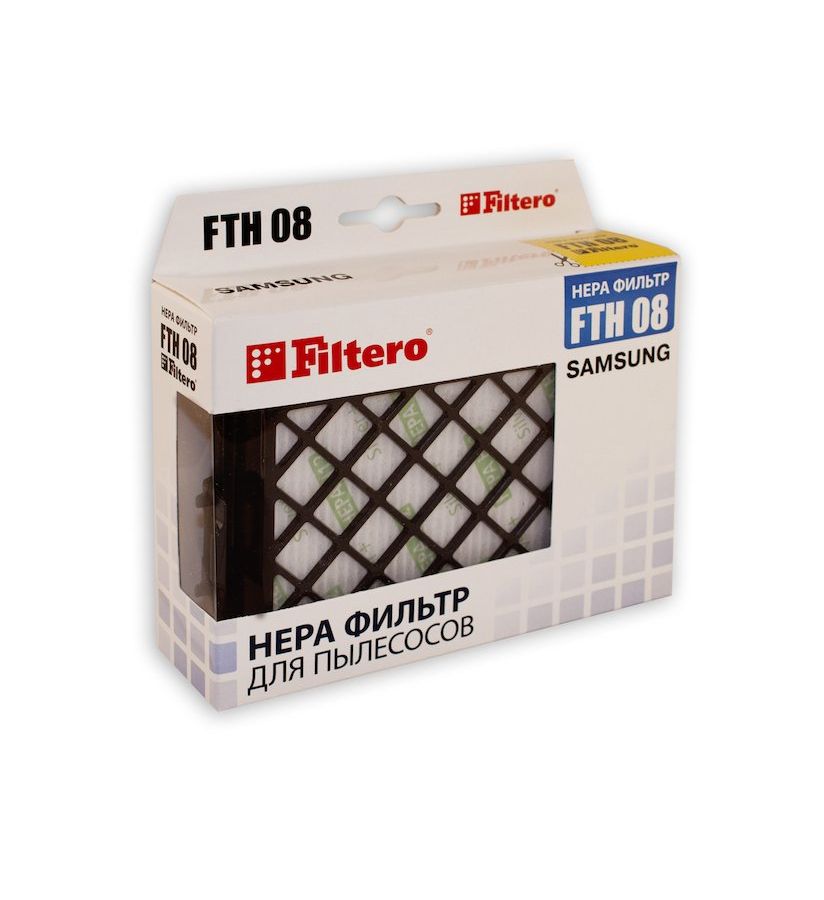 НЕРА-фильтр Filtero FTH 08 (1фильт.) нера фильтр topperr ftl31 1176 1фильт