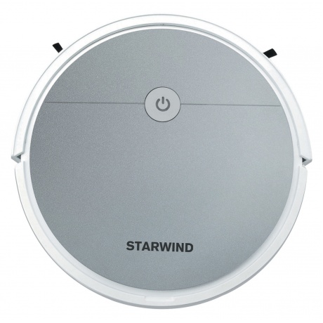 Робот-пылесос Starwind SRV4570 15Вт, сухая и влажная уборка, серебристый/белый - фото 1
