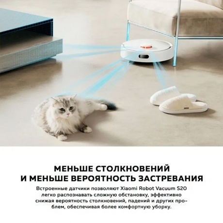 Робот-пылесос Xiaomi Robot Vacuum S20 EU (BHR8629EU) White - фото 16