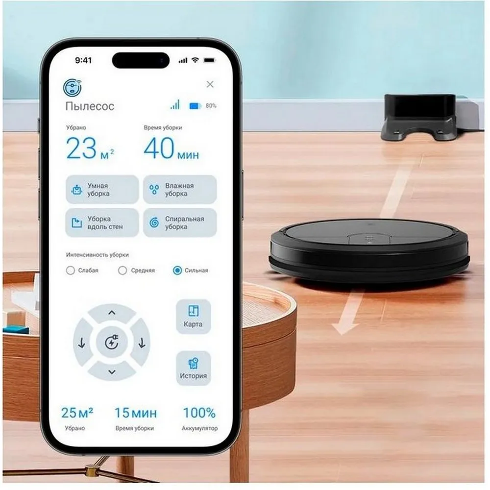 Робот-пылесос SLS VC-03 (VC-03WFBK) Black - фото 3