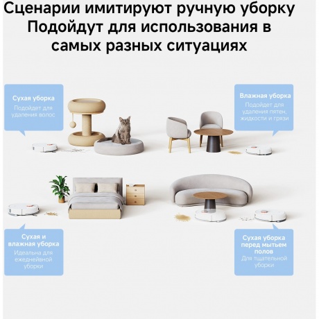 Робот-пылесос Xiaomi Robot Vacuum H40 (BHR07XBEU) White - фото 41