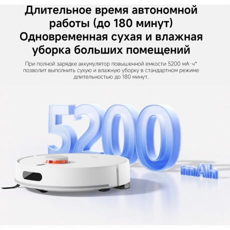 Робот-пылесос Xiaomi Robot Vacuum H40 (BHR07XBEU) White - фото 42
