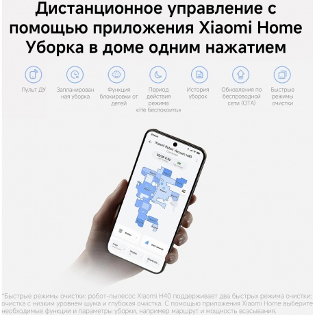 Робот-пылесос Xiaomi Robot Vacuum H40 (BHR07XBEU) White - фото 49