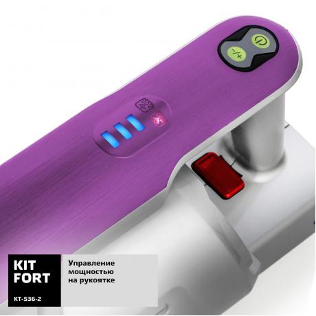 Вертикальный пылесос KitfortKT-536-2 фиолетово-серый - фото 6