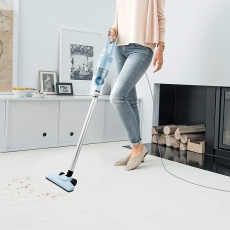 Пылесос вертикальный Kitfort КТ-586-2 голубой - фото 2