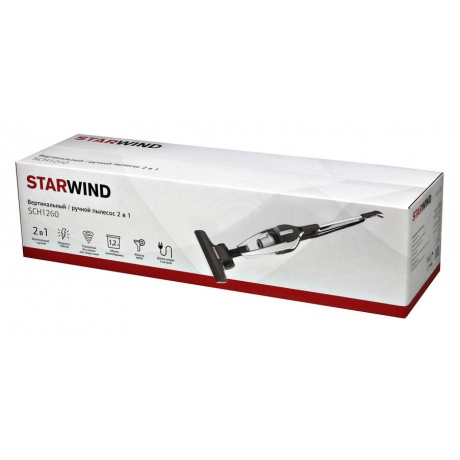 Пылесос ручной Starwind SCH1260 1000Вт серый/белый - фото 7