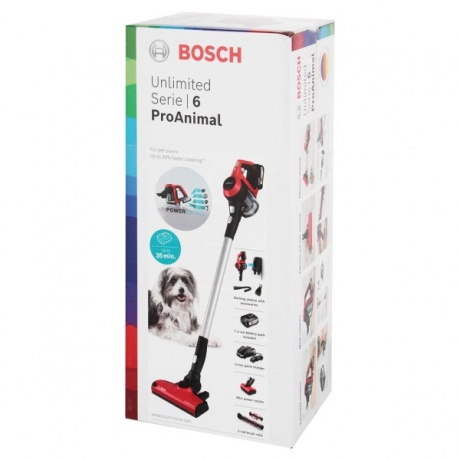 Пылесос ручной Bosch BCS61PET красный - фото 7