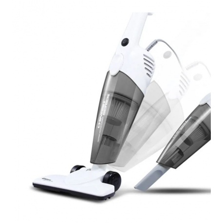 Пылесос вертикальный Deerma DX118C RU, белый/серый - фото 2