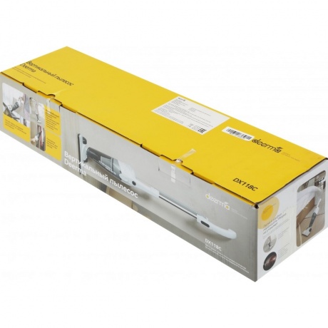 Пылесос вертикальный Deerma DX118C RU, белый/серый - фото 18