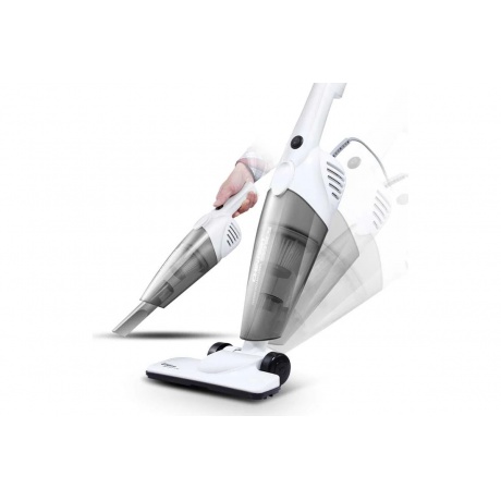 Пылесос вертикальный Deerma DX118C RU, белый/серый - фото 8