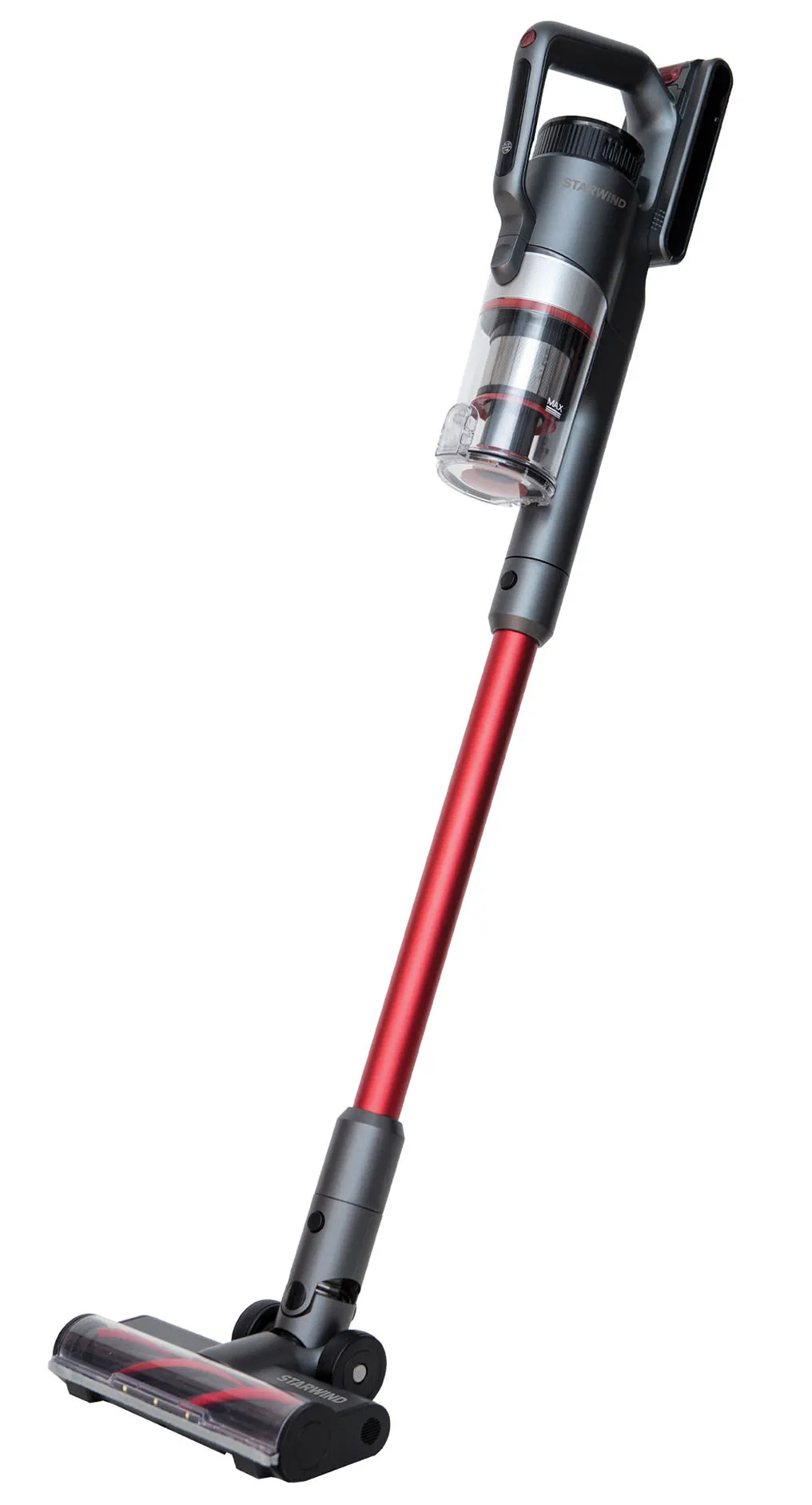Пылесос ручной Starwind SCH9945 170Вт серебристый/красный - фото 2