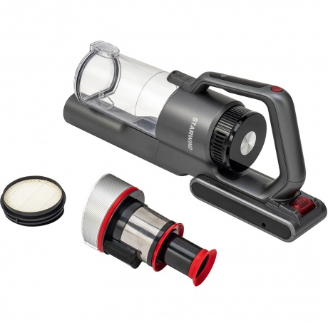 Пылесос ручной Starwind SCH9945 170Вт серебристый/красный - фото 25