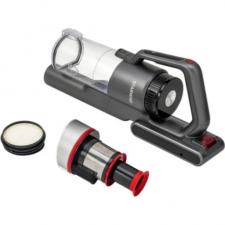 Пылесос ручной Starwind SCH9945 170Вт серебристый/красный - фото 8