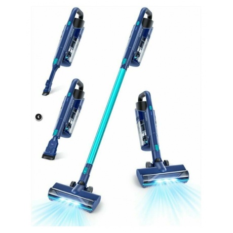 Беспроводной вертикальный пылесос LEACCO S31 Cordless Vacuum Cleaner Blue - фото 2