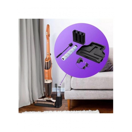 Вертикальный беспроводной моющий пылесос Kitfort КТ-5219 - фото 25