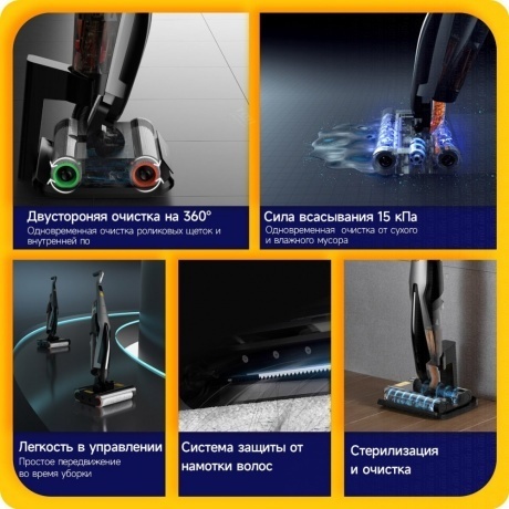 Пылесос беспроводной, моющий Deerma DEM-VX96W - фото 16