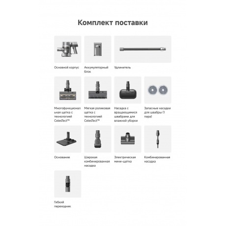 Пылесос беспроводной Dreame R20 Aqua (VTV21A) - фото 31