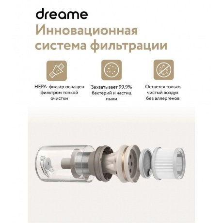 Пылесос беспроводной Dreame U20 Cordless Vacuum Cleaner (VPV11A) - фото 40
