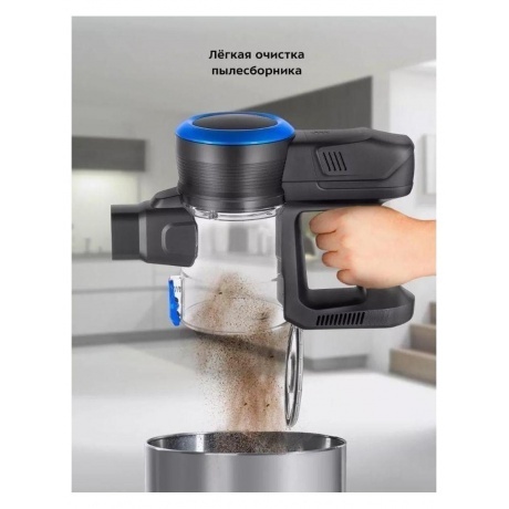 Пылесос беспроводной Kitfort КТ-5175-1 синий - фото 34