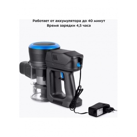 Пылесос беспроводной Kitfort КТ-5175-1 синий - фото 35