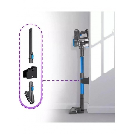 Пылесос беспроводной Kitfort КТ-5175-1 синий - фото 7