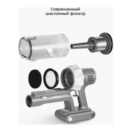 Пылесос беспроводной Kitfort КТ-5341 - фото 22