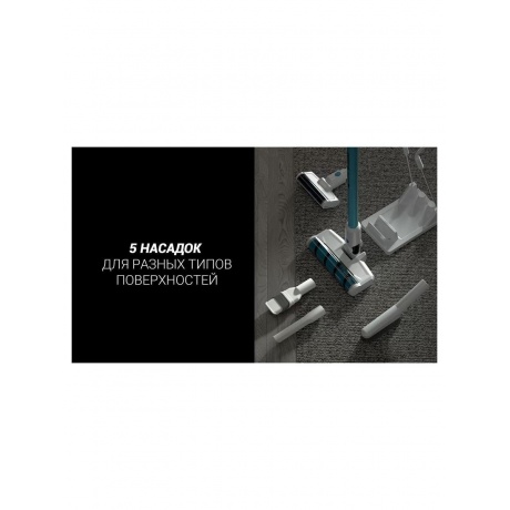 Пылесос портативный PVCS 4000 HandStick PRO Белый/Бирюзовый - фото 10