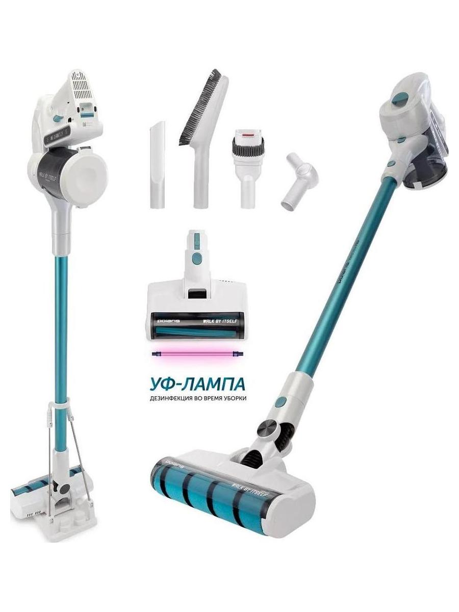 Пылесос портативный PVCS 4000 HandStick PRO Белый/Бирюзовый - фото 1