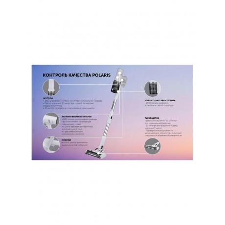 Пылесос портативный PVCS 4010 FusionPRO Белый - фото 27