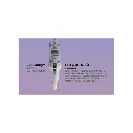 Пылесос портативный PVCS 4070 WIFI IQ Home Белый - фото 15