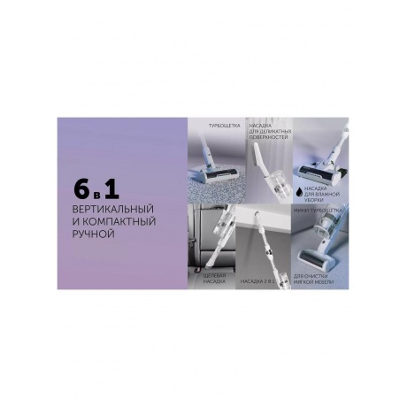 Пылесос портативный PVCS 4070 WIFI IQ Home Белый - фото 19