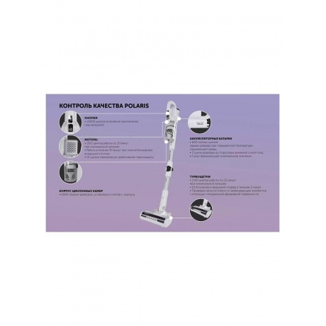 Пылесос портативный PVCS 4070 WIFI IQ Home Белый - фото 20