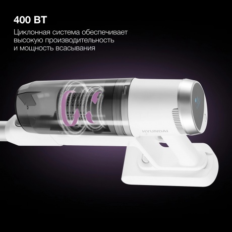 Пылесос Hyundai HYV-S5550 400Вт белый/серебристый - фото 20