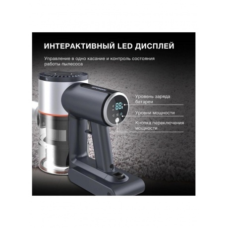 Пылесос Hyundai HYV-S7570 380Вт темно-синий/серебристый - фото 22