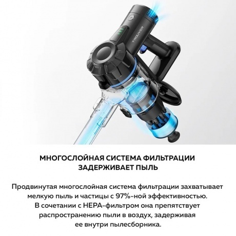 Пылесос беспроводной Dreame Trouver J10 Cordless Vacuum Cleaner (VJ10A) - фото 8