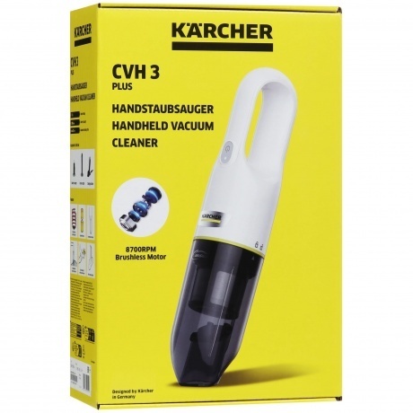 Пылесос ручной Karcher CVH 3 Plus 70Вт белый - фото 9