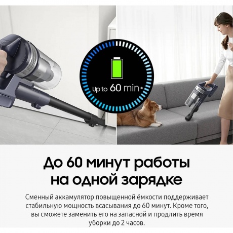 Пылесос беспроводной, моющий Samsung VS20B75ADR5/EV - фото 17