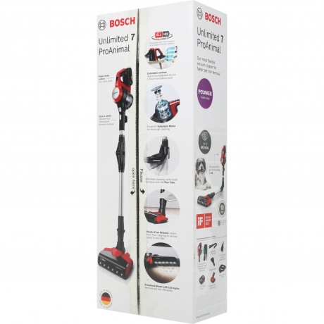 Вертикальный пылесос (handstick) Bosch BCS711PET черный/красный - фото 23