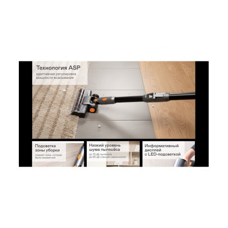 Пылесос вертикальный со станцией самоочистки GARLYN MDC-2000 - фото 16