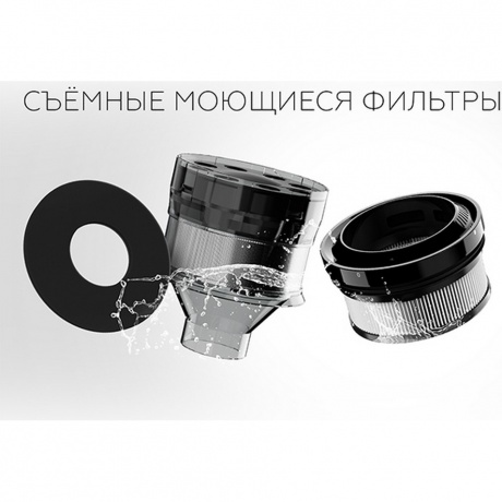 Вертикальный пылесос BQ VCA1000W Grey/Red - фото 10